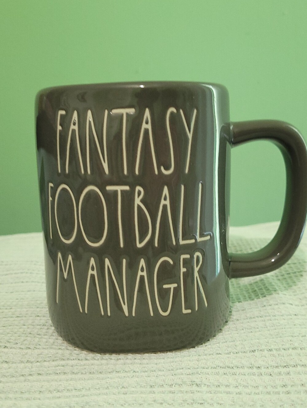 RAE DUNN Artisan Collection Fantasy Football Manager 20 Oz. Mug